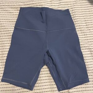 Blue Align Biker Shorts